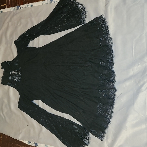 Killstar Bella Morte My Maiden Lace Dress L NWOT - Picture 3 of 3
